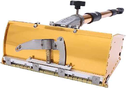 Photo 1 of 9.8'' Platinum Drywall Tool, Drywall Flat Finishing Box with 40''-63.8'' Handle 120° Adjustble High Capacity Finishing Box Finishing Box Tool ** ITEM HAS DEBRIS FROM PRIOR USE ***
