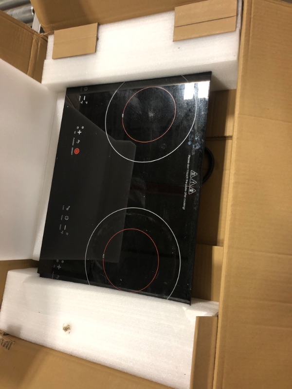 Photo 2 of  Burner Electric Cooktop LED Touch Screen, 9 Heating Levels, Hot Surface Indicator Hot Plates for Cooking, Built-in Electric Stove