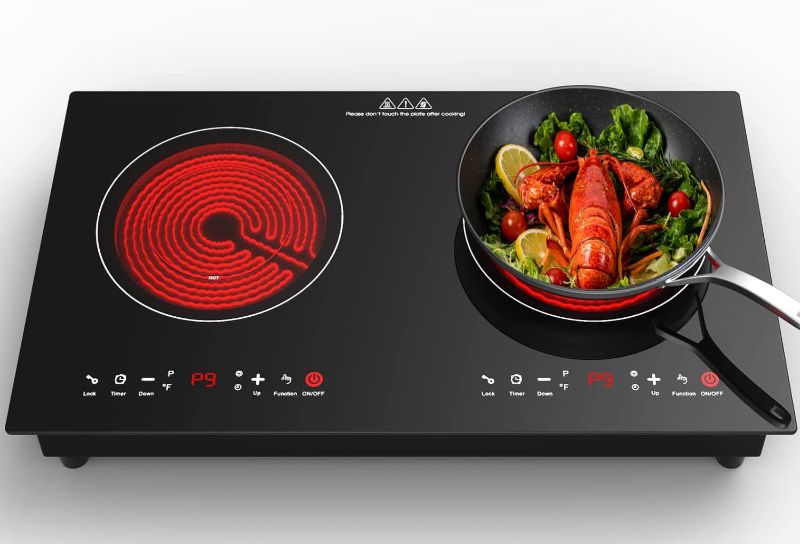 Photo 1 of  Burner Electric Cooktop LED Touch Screen, 9 Heating Levels, Hot Surface Indicator Hot Plates for Cooking, Built-in Electric Stove