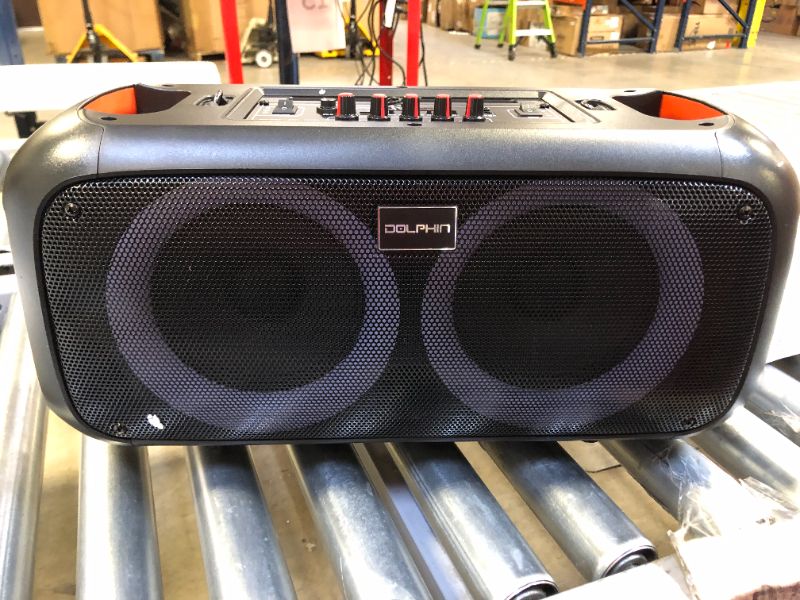 Photo 2 of Dolphin New Upgraded 2023 SP-2600RBT Portable Bluetooth Speaker - Crisp Sound & BASS - Dual 6.5" Woofer, 1" Tweeter, Boombox