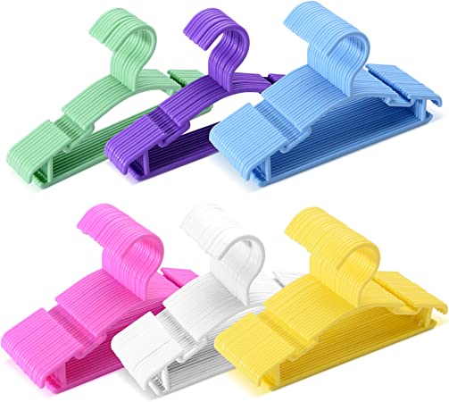 Photo 1 of Baby Hangers 100 Pack Clothes Hangers Colorful Plastic Hangers Small Coat Hangers for Kids,Infant,Nursery,Toddler
