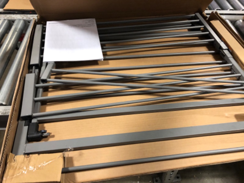 Photo 1 of Summer Infant Secure Space Extra-Wide Safety Gate, 28.5 - 52 Inch Wide, for Doorways & Stairways, Auto-Close & Hold-Open, Grey, Slate