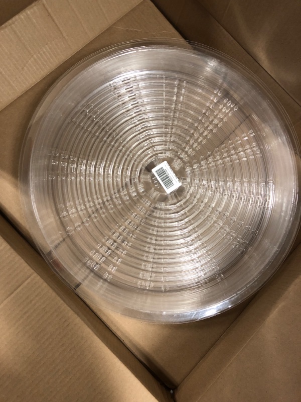 Photo 2 of 5 Pack Clear Plant Saucer Heavy Duty Sturdy Drip Trays for Indoor and Outdoor Plants
