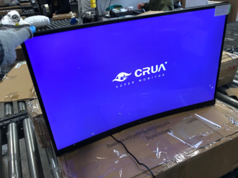 Photo 3 of CRUA 27" 144hz/165HZ Curved Gaming Monitor, Full HD 1080P 1800R Frameless Computer Monitor HDMI, Black 27 ” Curved FHD 165HZ