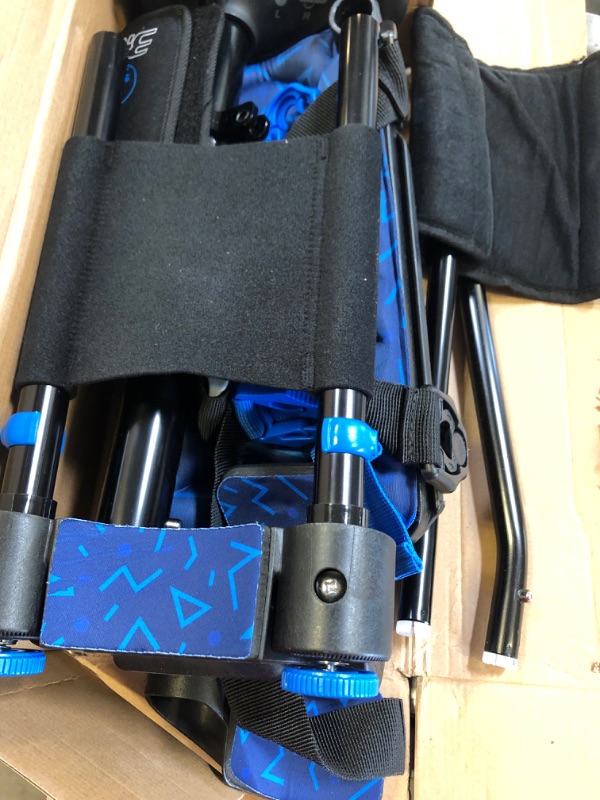 Photo 3 of iWALK3.0 Hands Free Crutch - Pain Free Knee Crutch - Alternative to Crutches Black and Blue