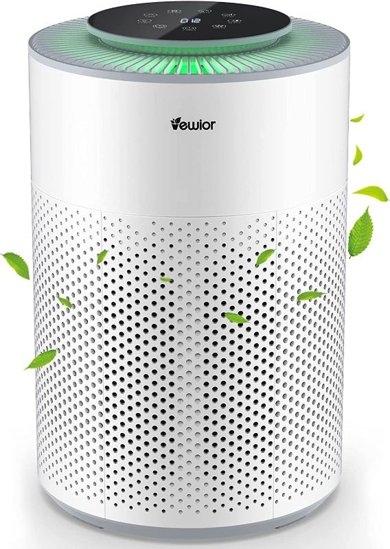 Photo 1 of Air Purifiers, Home Air purifier for Large Room Bedroom Up to 1100ft², VEWIOR H13 True HEPA Air Filter for Pets Smoke Pollen Odor, with Air Quality Monitoring, Auto&Sleep, 6 Timer, Light, Child Lock