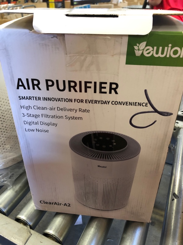 Photo 3 of Air Purifiers, Home Air purifier for Large Room Bedroom Up to 1100ft², VEWIOR H13 True HEPA Air Filter for Pets Smoke Pollen Odor, with Air Quality Monitoring, Auto&Sleep, 6 Timer, Light, Child Lock