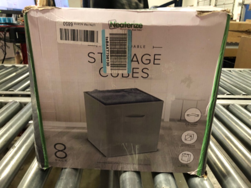 Photo 1 of 13x13 Large Storage Cubes (Set of 6). Fabric Storage Bins with Dual Handles | Cube Storage Bins for Home and Office | Foldable Cube Baskets For Shelf | Closet Organizers and Storage Box  *** SOME BINS HAVE WEAR FROM PRIOR USE ***