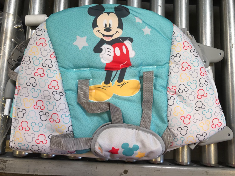 Photo 3 of Bright Starts Disney Baby Mickey Mouse Infant to Toddler Rocker with Vibrations and Removable-Toy Bar - Original Bestie, Newborn + Mickey Original Besties