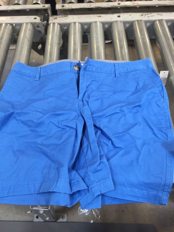 Photo 2 of Amazon Essentials Women's 7" Inseam Solid Chino Short 2 Bright Blue- SIZE 4 