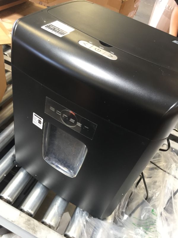 Photo 1 of BONSEN 100-Sheet Auto Feed Paper Shredder High Security Micro Cut Shredders for Home Office Use/ 30 Minutes/ Security Level P-4,6-Gallon Bin (S3110) 100-Sheet Autofeed