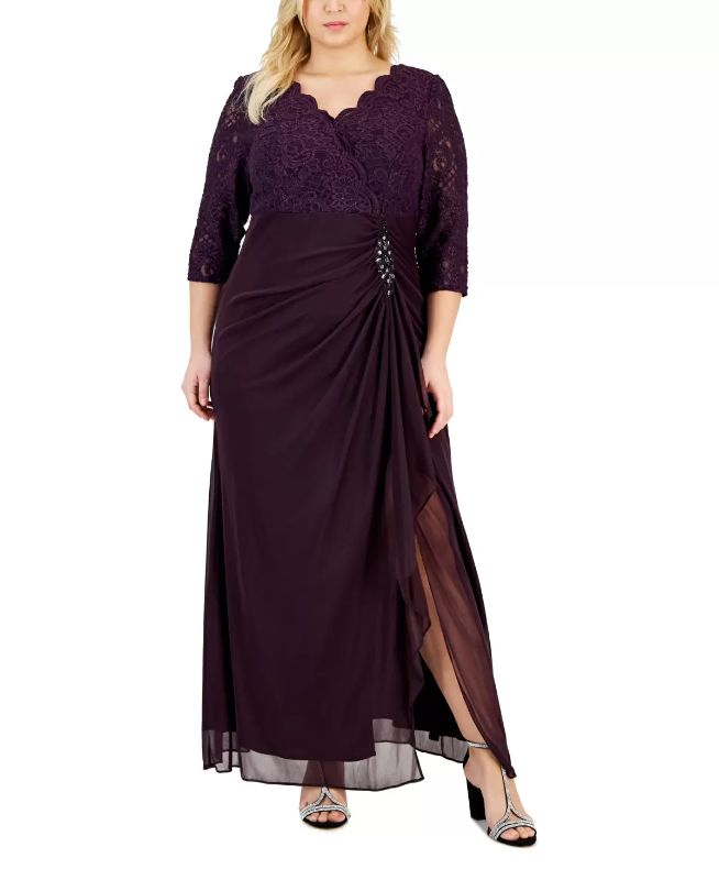 Photo 1 of Plus Size Embellished Empire-Waist Gown  SIZE 16W
