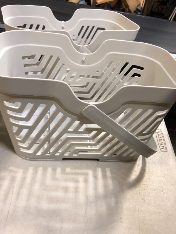 Photo 1 of 2Pack  Shower Baskets with Removeable Dividers