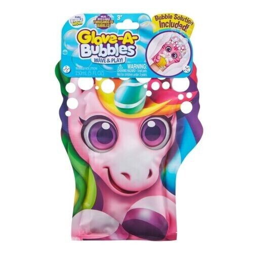 Photo 1 of 2Pack  Zuru Glove A Bubbles Wave & Play Makes Thousands of Bubbles Unicorn 3+