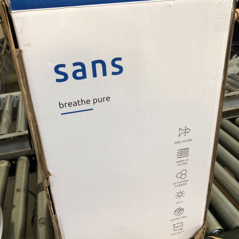 Photo 2 of Sans HEPA 13 Air Purifier - Smart High-Performance Large Room Air Purifier, 1560ft² Ultra-Quiet Home Air Purifier with Pre-Filter, Activated Carbon, and UV-C Light. Protect from Odors, Smoke, Pollutants, Allergens, Dust, Dander, and Harmful Chemicals.