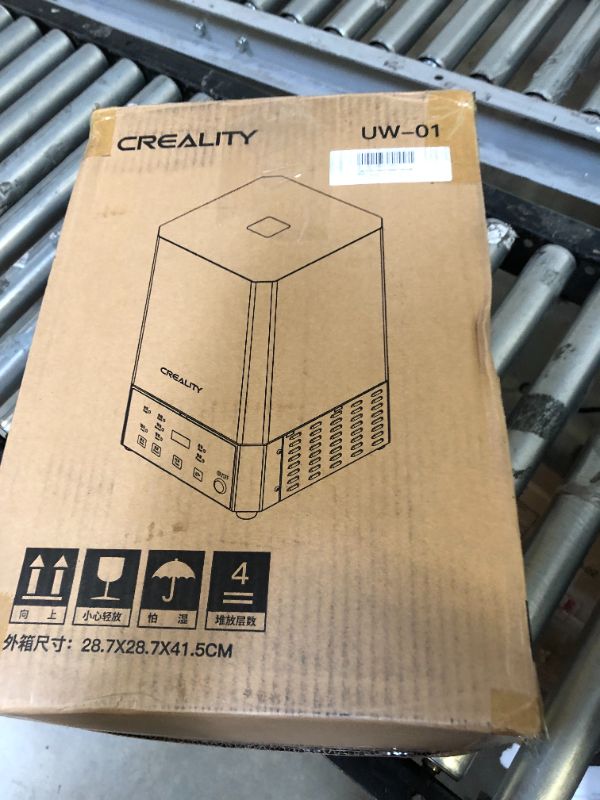 Photo 3 of Creality 3D UW-01 Washing and Curing Machine 2 in 1 UV Curing Rotary Box Bucket for LCD/DLP/SLA Resin 3D Printer Models 7.42x6x7.8 inches Transparent Visiblet