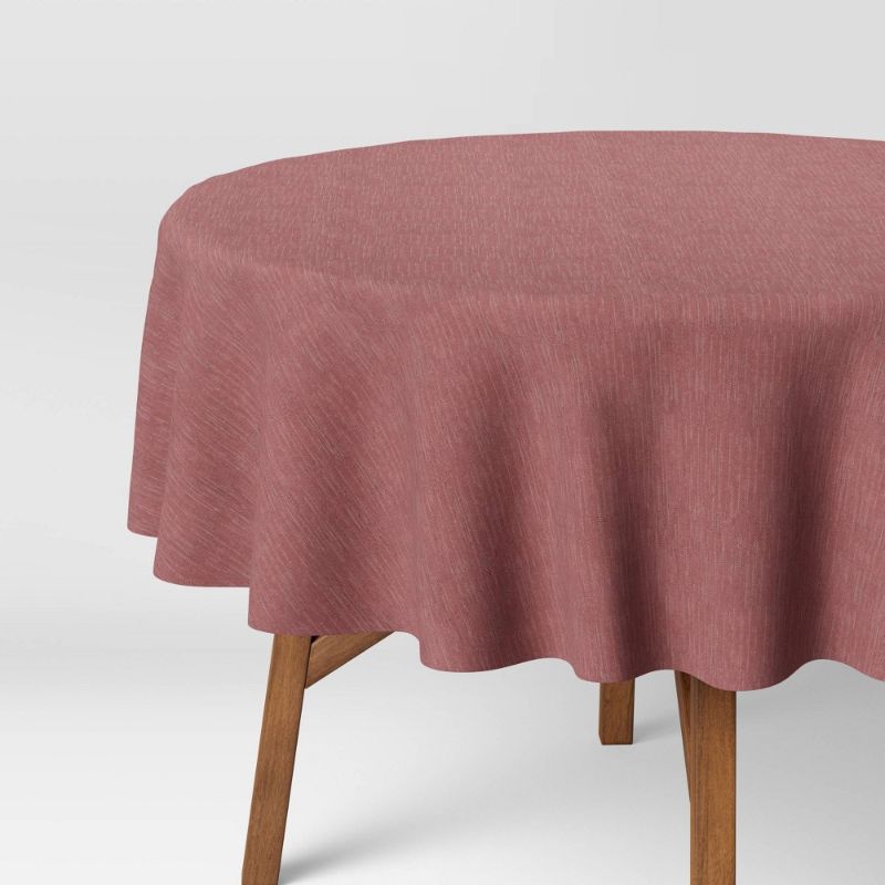 Photo 1 of 70" Chambray Round Tablecloth - Threshold™
