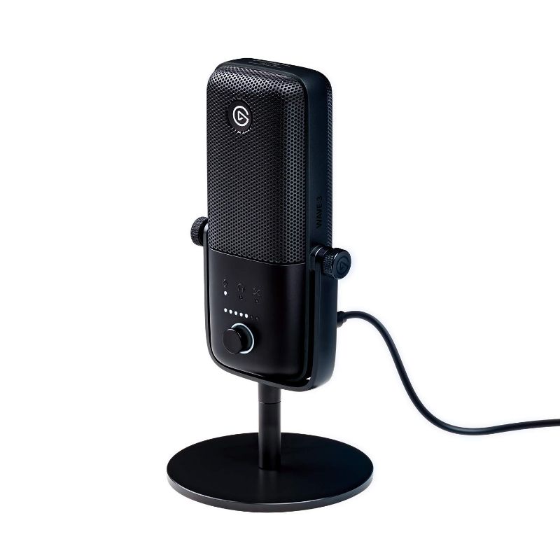 Photo 1 of Elgato Wave:3 - USB Condenser Microphone and Digital Mixer for Streaming, Recording, Podcasting - Clipguard, Capacitive Mute, Plug & Play for PC/Mac (Renewed)
