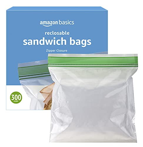 Photo 1 of Amazon Basics Sandwich Storage Bags, 300 Count