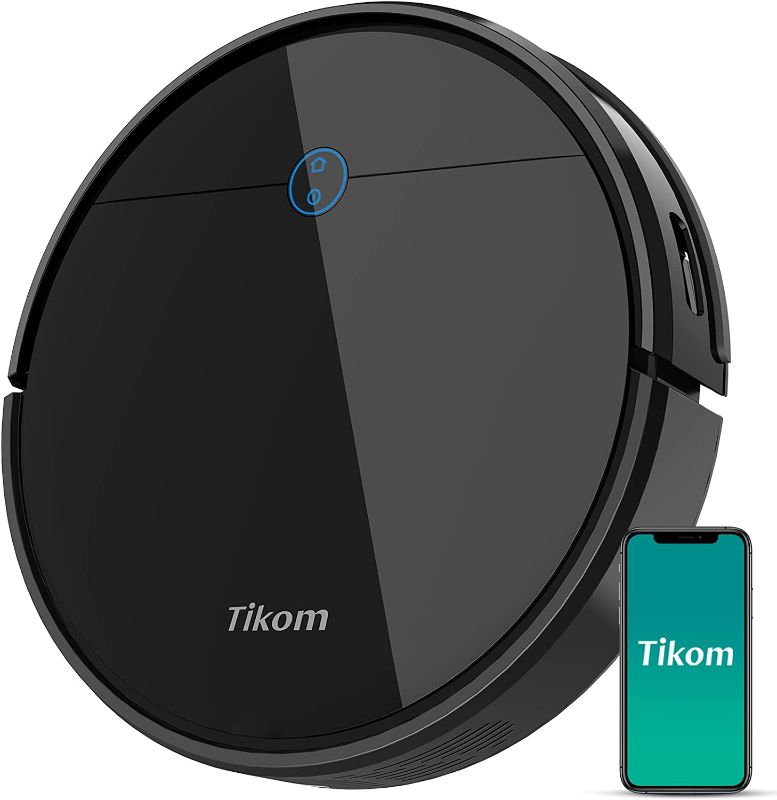 Photo 1 of Robot Vacuum Cleaner - Tikom G7000, 2700Pa Suction, Smart Navigation, WiFi, Self-Charging, Boundary Strips Included, Quiet, Thin, Compatible with Alexa, Ideal for Pet Hair, Carpets, Hard Floor