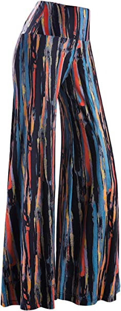 Photo 1 of Arolina Women's Stretchy Wide Leg Palazzo Lounge Pants Casual Comfy High Waist Palazzo Pants SIZE SMALL 