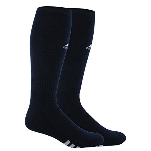 Photo 2 of Adidas Unisex Rivalry Soccer 2-Pack Otc Sock, Collegiate Navy/White, Medium