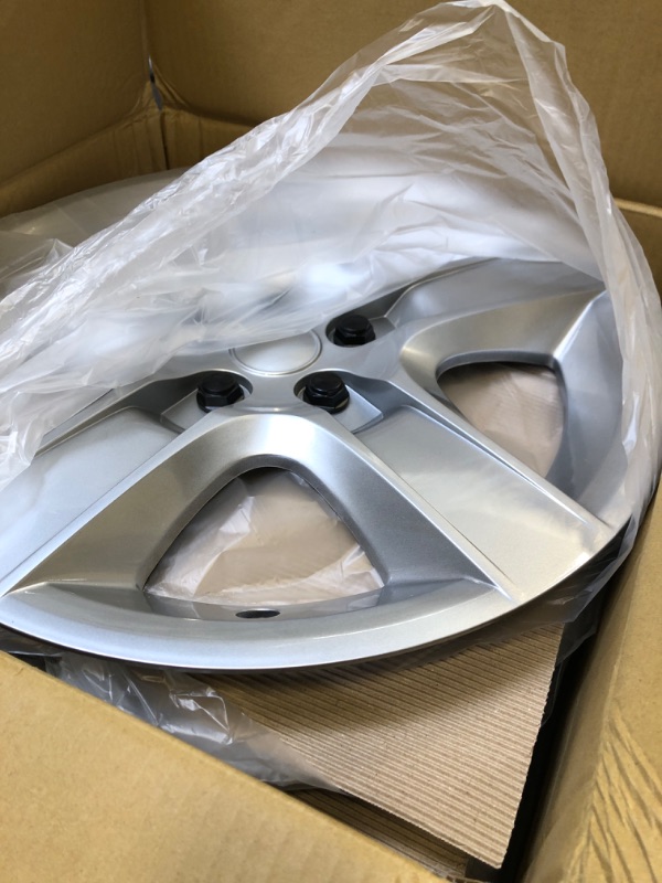 Photo 2 of 17 inch Hubcaps Best for 2008-2011 Chevrolet Malibu - (Set of 4) Wheel Covers 17in Hub Caps Rim Cover - Car Accessories for 17 inch Wheels - Snap On Hubcap, Auto Tire Replacement Exterior Cap