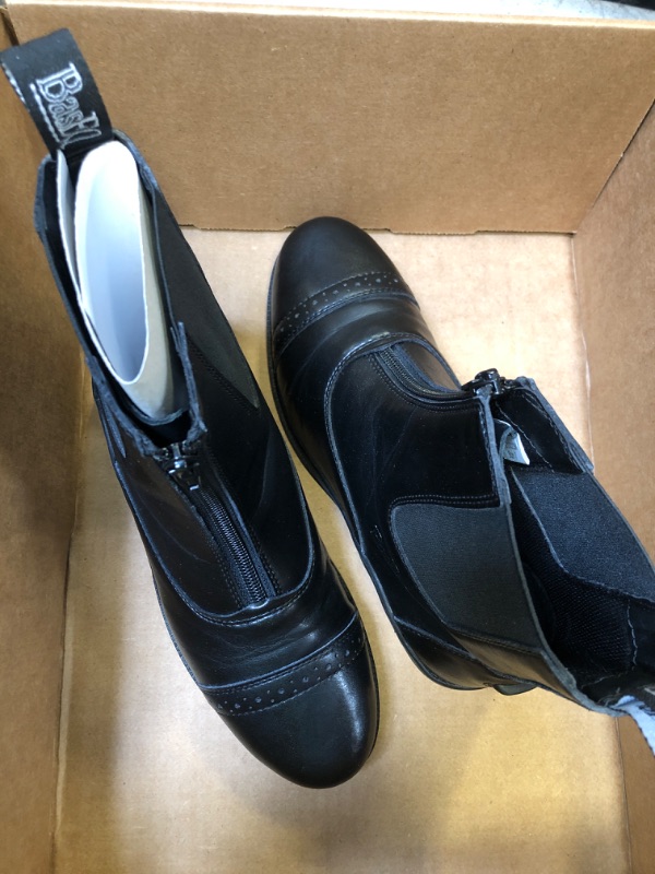 Photo 1 of BASEQ KIDS SIZE 7 HORSE RIDING SHOE LEATHER BLACK 