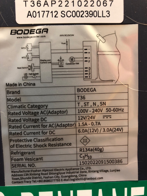 Photo 5 of ?Upgraded?BODEGA 12 Volt Car Refrigerator, Portable Freezer, Car Fridge Dual Zone WIFI APP Control, 38 Quart?36L?-4?-68? RV Compressor Car Cooler 12/24V DC and 100-240V AC for Outdoor, Travel, Camping 38 Quart blue
DIRTY, HAS DOG HAIR**********