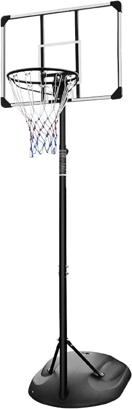 Photo 1 of KL KLB Sport Portable Basketball Hoop System Stand Height Adjustable 7.5ft - 9.2ft with 32 Inch Backboard and Wheels for Youth Adults Indoor Outdoor Basketball Goal
LOOSE HARDWEAR*********