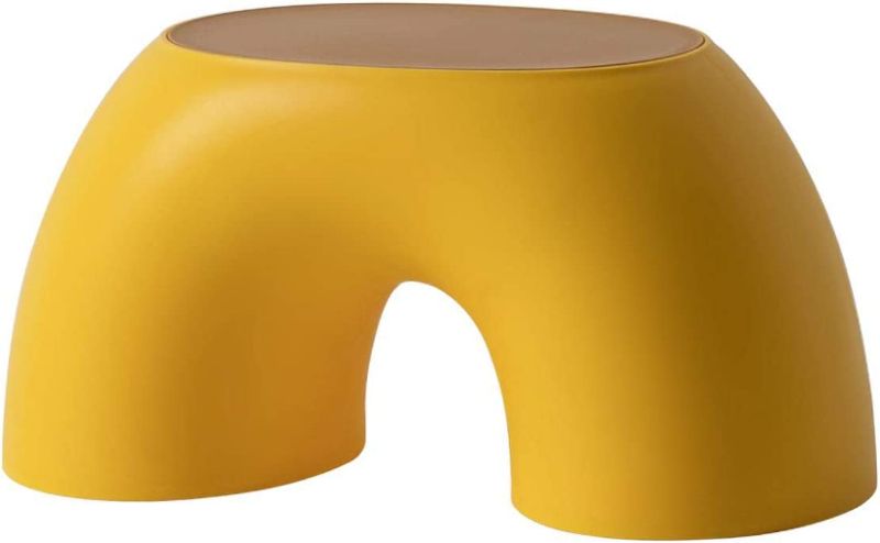 Photo 1 of LAN ZHANG GUI Kid Stool Children's Stool Rainbow Stool Foot Stool is Suitable for Living Room bedrooms, Study, Kitchen and Bathroom, etc. (Yellow)
