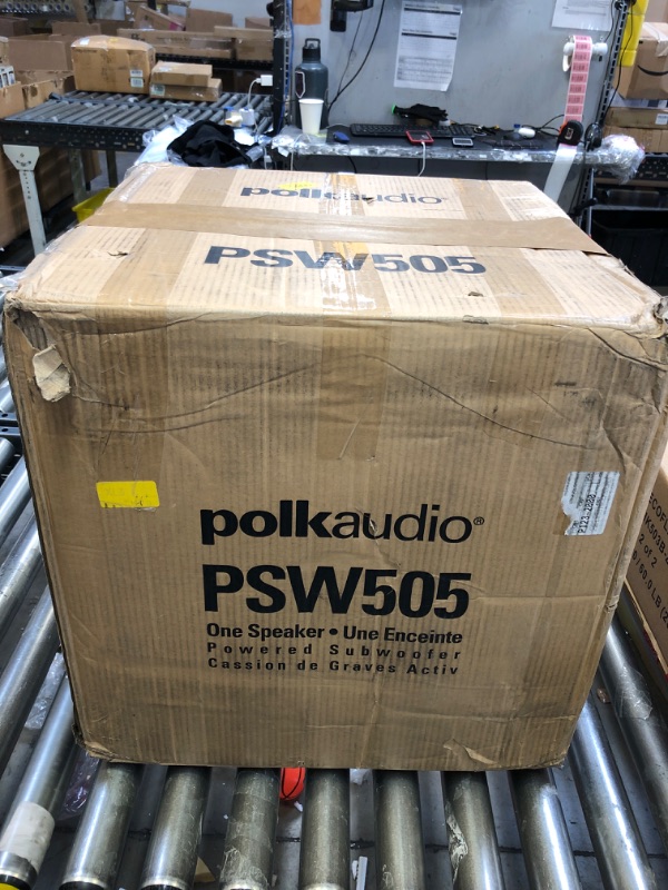 Photo 2 of Polk Audio PSW505 12" Powered Subwoofer - Deep Bass Impact & Distortion-Free Sound, Up to 460 Watts, Easy Integration with Home Theater Systems, BLACK PSW505 Powered Subwoofer
UNABLE TO TEST*************