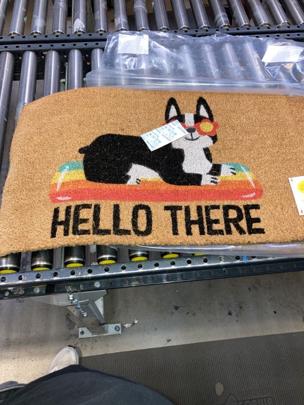 Photo 2 of 16x26 Hello Summer Dog Doormat Natural - Threshold