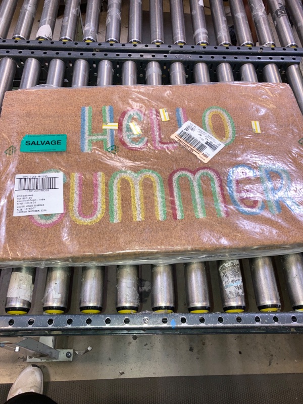 Photo 1 of 16x26 Hello Summer Doormat Natural - Threshold
