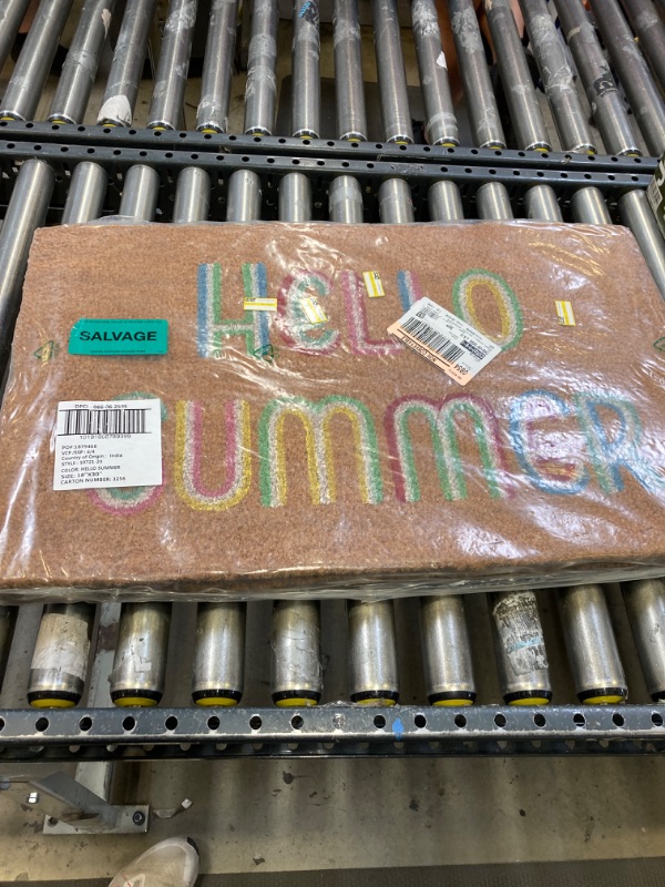 Photo 1 of 16x26 Hello Summer Doormat Natural - Threshold