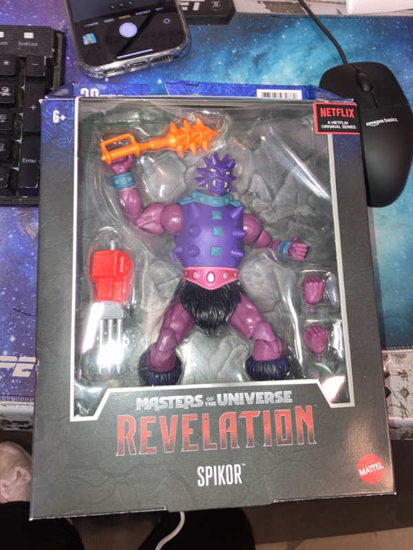 Photo 2 of Masters of the Universe Masterverse Collection, Revelation Spikor 7-in Motu Battle Figure for Storytelling Play and Display, Gift for Kids Age 6 and Older and Adult Collectors,GYV14
