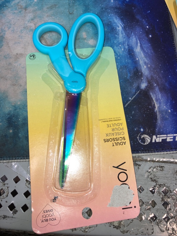 Photo 2 of Yoobi™ Adult Scissor Blue Oil Slick

