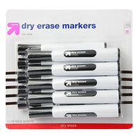 Photo 1 of 10pk Chisel Tip Dry Erase Markers Black - up & up™ 

