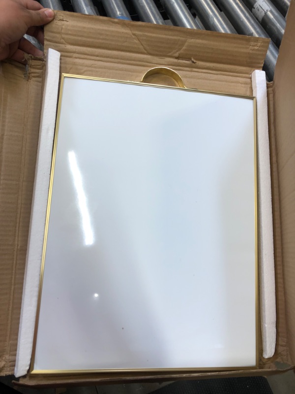 Photo 3 of Small Dry Erase White Board - 16" X 12" Portable Aluminum Frame Mini Whiteboard with Holder Magnetic Board for Kids to Do List Notepad for Office, Home, Kitchen, School. Gold 16“x12"
NO ASSECCERIES**********