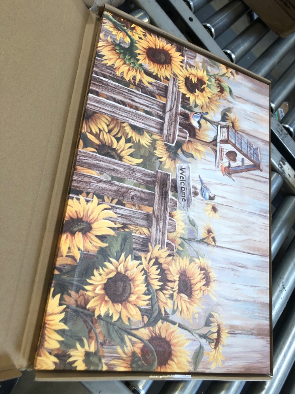 Photo 2 of YUEYARIT Farmhouse decor wall art country style  (16X24) sunflower