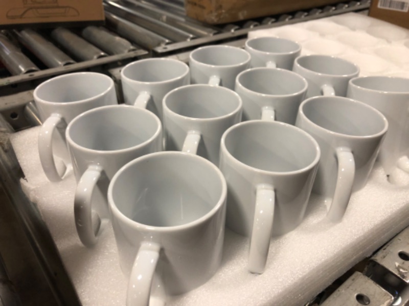 Photo 1 of 12 BLANK WHITE COFFEE CUPS 