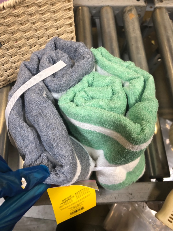 Photo 1 of 2pc Striped Travel Size Beach Towel Bundle - Sun Squad™