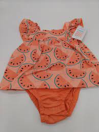 Photo 1 of Baby Girls' Watermelon Sunsuit - Just One You made by carter's Pink Newborn
