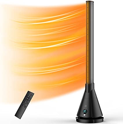 Photo 1 of ULTTY Electric Space Heater for Indoor Use,1400W Fast Heating Portable Heater Fan Combo with Remote,12 Modes,Overheat & Tip-Over Protection,8H Timer,90° Oscillating Ceramic Heater for Office Bedroom
