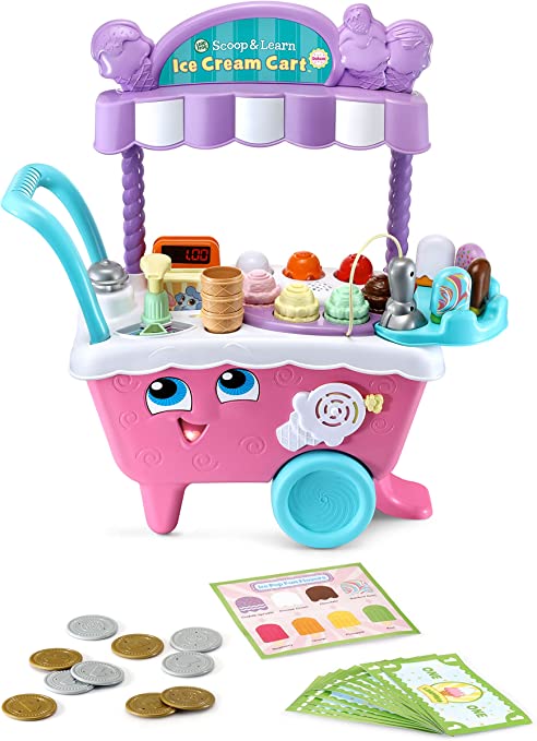 Photo 1 of LeapFrog Scoop and Learn Ice Cream Cart Deluxe (Frustration Free Packaging), Pink
