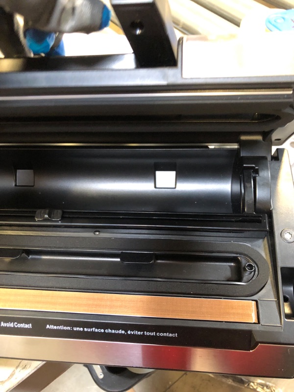 Photo 1 of ADVENOR Vacuum Sealer Pro Food Sealer with Built-in Cutter and Bag Storage Includes 2 Bag Rolls 8"x16'and 11"x16' Handle Lock Design 90kpa Double Heat Seal For Food Preservation Silver