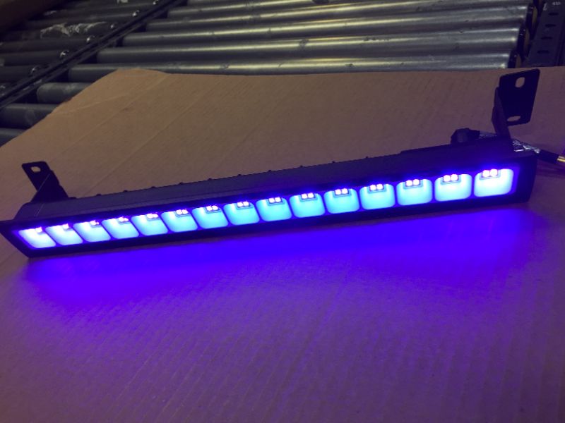 Photo 3 of  Black Light Bar, 64 LEDs Blacklight Flood Light with Plug, Switch 16 "