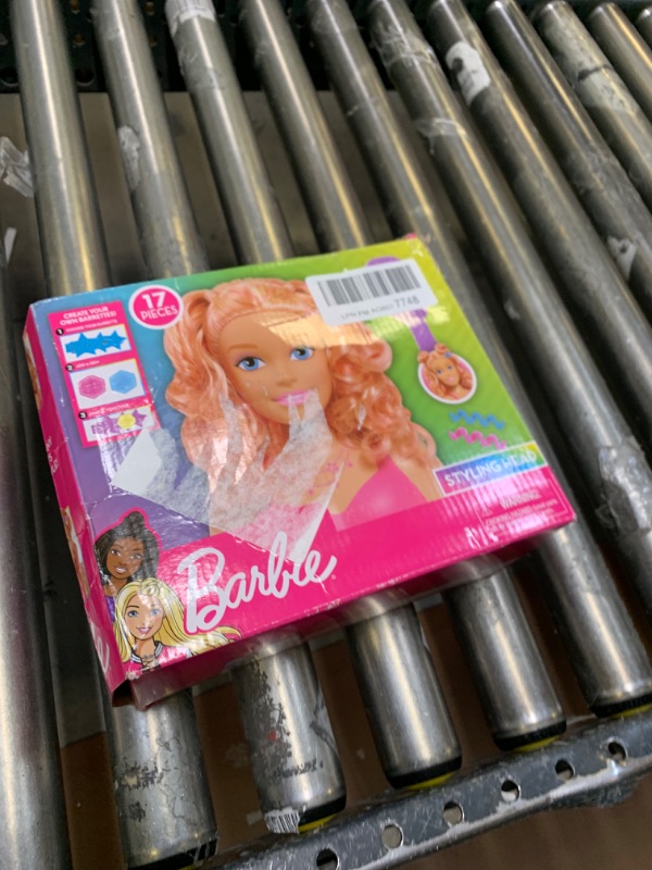 Photo 2 of Just Play Barbie Small Styling Head - Blonde Amazon Exclusive Styling Head Blonde Hair --- Box Packaging Damaged, Item is New
