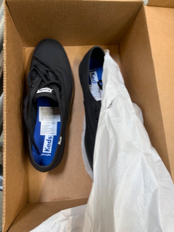 Photo 1 of Black Slip ons Size 7.5 --- Box Packaging Damaged, Minor Use
