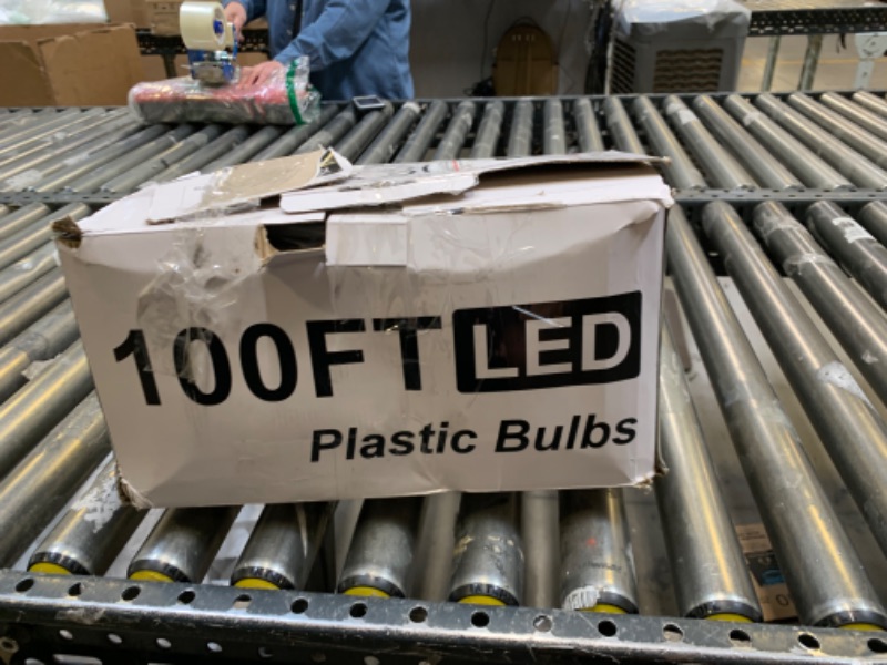 Photo 1 of 100 ft LED Plastic Bulbs --- Box Packaging Damaged, Item is New
